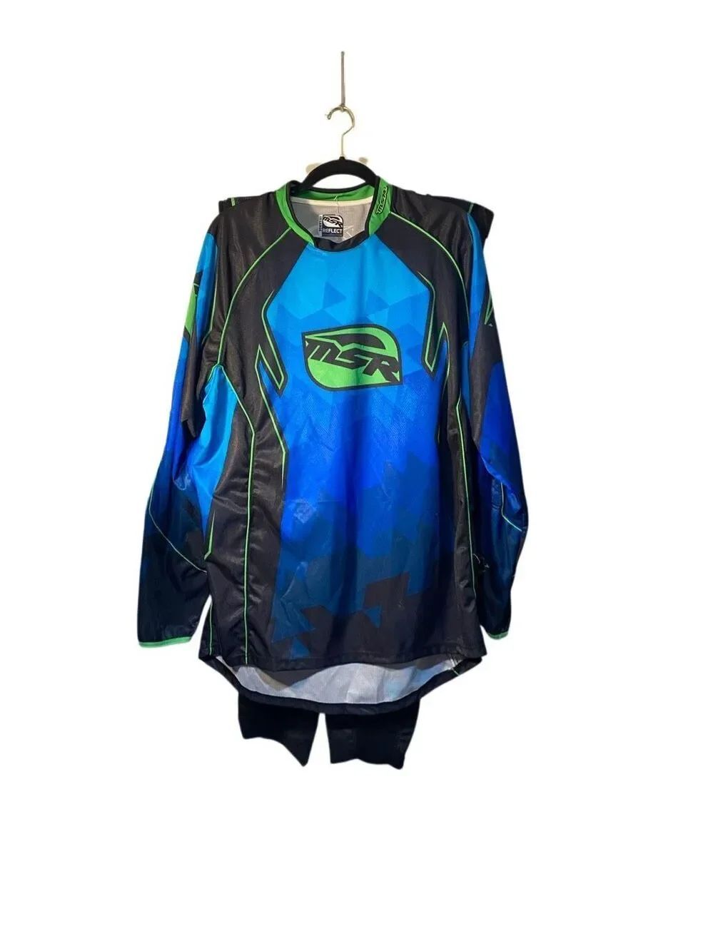 NWT MSR NXL Reflect dirtbike, motocross jersey blue, green, and black 2X